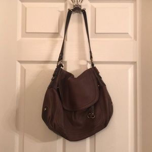 Brown leather Fossil purse